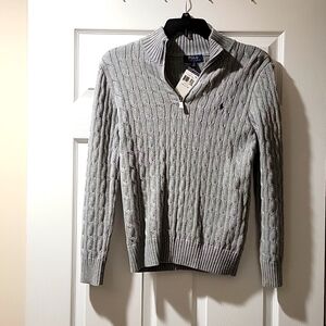 Kid's Ralph Lauren Polo 3/4 Zip Pullover Size 14/16 Large